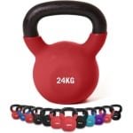 Kettlebell 2kg voor Krachttraining - Gietijzer met Neopreen Coating - Thuis Fitnessapparatuur