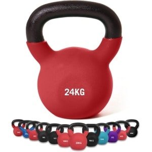 Kettlebell 2kg voor Krachttraining - Gietijzer met Neopreen Coating - Thuis Fitnessapparatuur