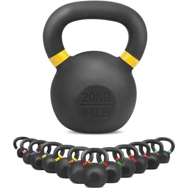 Kettlebell Gemaakt van Gietijzer - Gewichten van 4kg tot 32kg - Ideaal voor Krachttraining Thuis