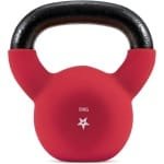 Kettlebell Gewicht - Krachtbal - Thuis Krachttraining - Neopreen Gecoat Vloerbeschermend - 8 KG - Rood