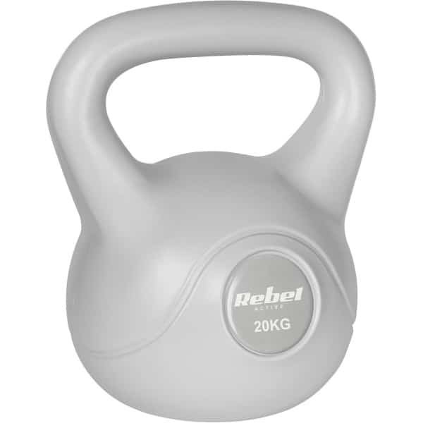 Kettlebell Gietijzer 20 kg Grijs voor Krachttraining