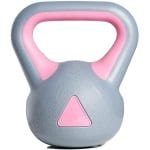 Kettlebell - Gietijzeren Gewicht - Krachttraining Thuis - Neopreen Coating - 4 kg - Roze