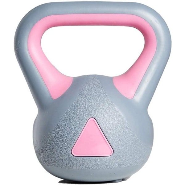 Kettlebell - Gietijzeren Gewicht - Krachttraining Thuis - Neopreen Coating - 4 kg - Roze