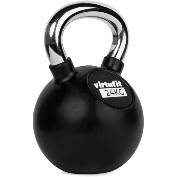 Kettlebell Rubber en Chroom voor Krachttraining