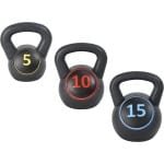 Kettlebell Set Breed Handvat - 2.2 kg, 4.5 kg en 6.8 kg Gewichten voor Krachttraining en Fitness