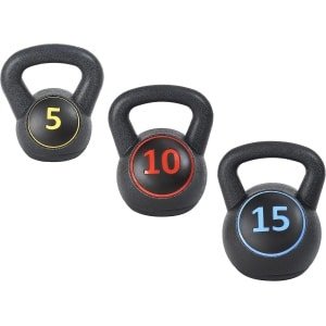 Kettlebell Set Breed Handvat - 2.2 kg, 4.5 kg en 6.8 kg Gewichten voor Krachttraining en Fitness