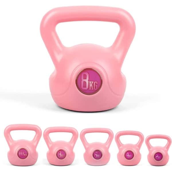 Kettlebell voor Thuis en Sportschool - Vinyl Gewichten voor Krachttraining en Full-Body Workout - Beschikbare Gewichten: 2kg, 4kg, 6kg, 8kg, 10kg, 12kg