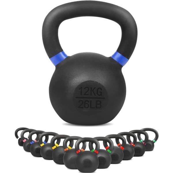 Kettlebell voor Thuisgebruik - Massief Gietijzer van 4kg tot 32kg - Ideaal voor Krachttraining