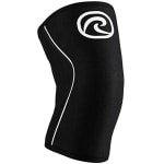 Kniebandage voor Krachttraining - 7 mm SBR/Neopreen, Zwart, Maat S