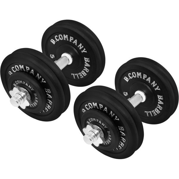 Korte Halterset Gietijzer Halterschijven 30/31 mm voor Fitness en Krachttraining