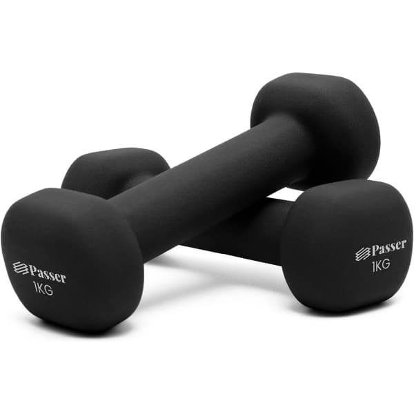 Korte Halterset Neopreen - Set van 2 Lichtgewicht Gewichten voor Fitness, Yoga en Krachttraining
