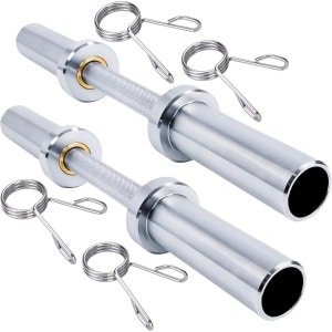 Korte Olympische Halterstang 50mm - Gekarteld 28mm Handvat - Krachttraining Gewichtheffen