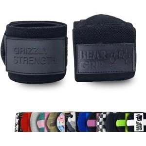 Krachtige Polsbanden voor Gewichtheffen, Bodybuilding en Crossfit - Zwart