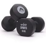 Krachttraining Dumbbell Set - 1kg, 2kg, 3kg Weights met Rack voor Thuisgebruik
