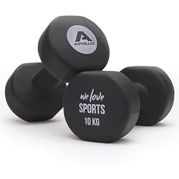 Krachttraining Dumbbell Set - 1kg, 2kg, 3kg Weights met Rack voor Thuisgebruik