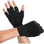 Krachttraining Fitnesshandschoenen voor Dames en Heren - Ademend, Gevoerde Handschoenen voor Gewichtheffen, Gymnastiek en Fietsen