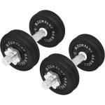 Krachttraining Gewichtenset 25 kg met halterstangen en schijven