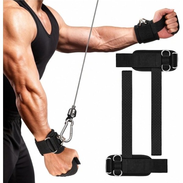 Krachttraining Gewichthefbanden met Antislip Siliconen en Polsbescherming
