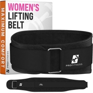 Krachttraining Gewichthefriem Dames voor Squats en Deadlifts - 10cm Lendensteun
