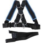 Krachttraining Harnas - Weerstandsband Riem - Snelheid Uithoudingsvermogen - Verstelbaar D-ringen Ontwerp - 116 cm Schouderriem - Zwart Blauw