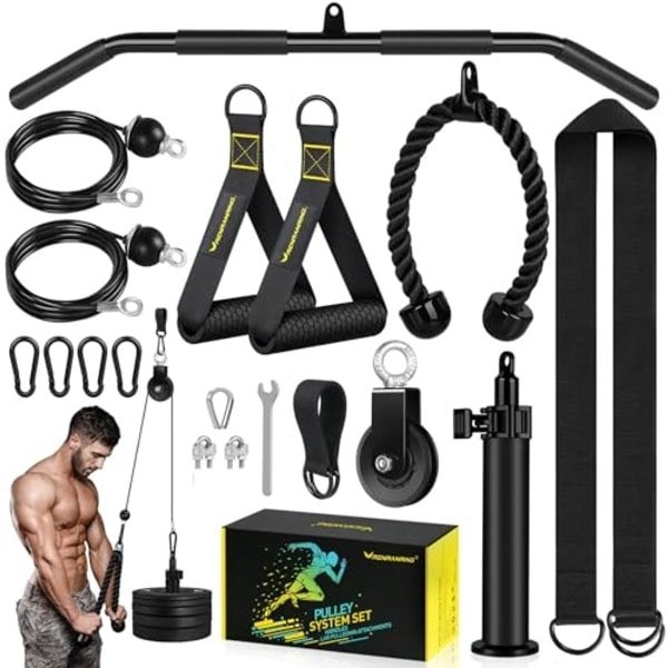LAT Pull Down Kabelsysteem voor Thuisgym - Verbeterde Fitness Apparatuur voor Muscle Training en Krachttraining