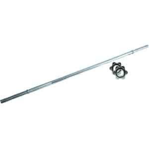 Lange halterstang 150 cm met schroefsluiting en 25 mm diameter voor krachttraining