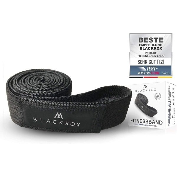 Lange weerstandsband voor yoga en krachttraining - Flexibele fitnessband voor heupen en billen