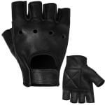 Leren Halve Vinger Handschoenen voor Fietsen, Fitness en Krachttraining