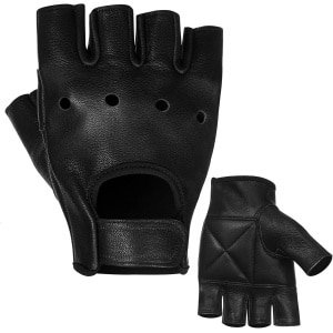 Leren Halve Vinger Handschoenen voor Fietsen, Fitness en Krachttraining