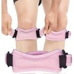 Lichte Verstelbare Kniebeschermers voor Crossfit - Neopreen, Antislip, Unisex, Roze