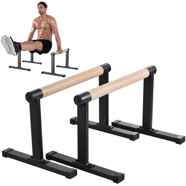 Lifero Parallettes Hout voor Calisthenics - CrossFit, Turnen & Gymnastiek - Push Up Bar & Opdruksteun - Fitness & Krachttraining
