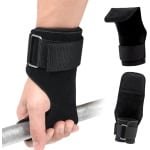 Lifting Hooks - Lifting Straps - 1 Paar - Fitness Straps - Wrist Wraps - Grips - Powerlifting - Wrist Wraps - Lifting Belt - Gym Grip Straps - Geschikt voor Gewichtheffen, Gripondersteuning en Krachttraining in de Sportschool - Turnen - Zwart
