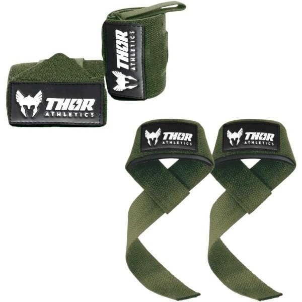 Lifting Straps en Pols Wraps 60cm - Flexibele en Sterke Krachttraining Accessoires - Powerlifting Polsbrace - Inclusief E-Book