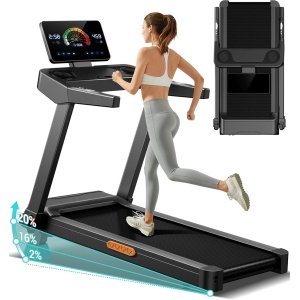 Loopband - Compacte Loopband - Thuis Kantoor Fitness - Verstelbaar Inklapbaar - 175 kg - Zwart