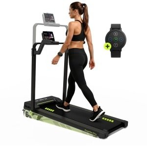 Loopband Inklapbaar met Helling - Unieke Verstelbare Beugel & Extra Groot Loopvlak - Walking Pad / Hardloopband - Treadmill - Opvouwbaar - 12 km/u - Incl. Horloge