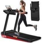 Loopband - Loopband Inklapbaar - Walking Pad - Wandelband - 136KG Belastbaar - 12% Helling - 12KM p/uur - 3PK