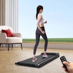 Loopband - Loopbanden - Wandelband - Walking Pad - Treadmill - Elektrische loopband voor onder het bureau - voor wandelen en joggen - Zwart