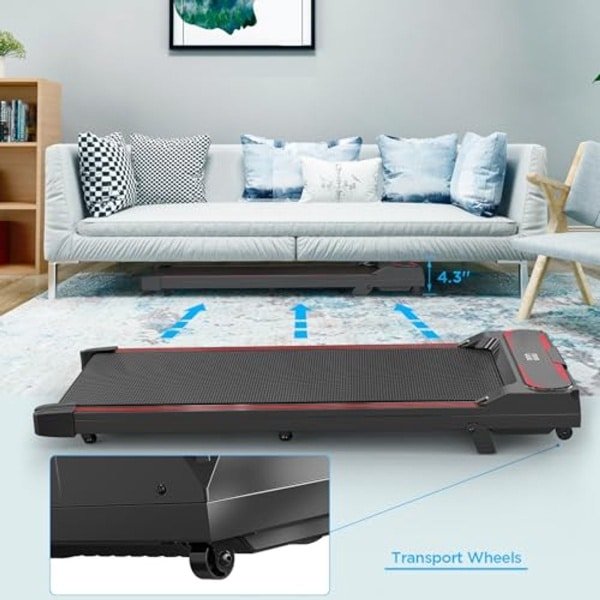 Loopband met helling voor thuis - Stille Motor, LCD-Display, Afstandsbediening, 1-6 km/u