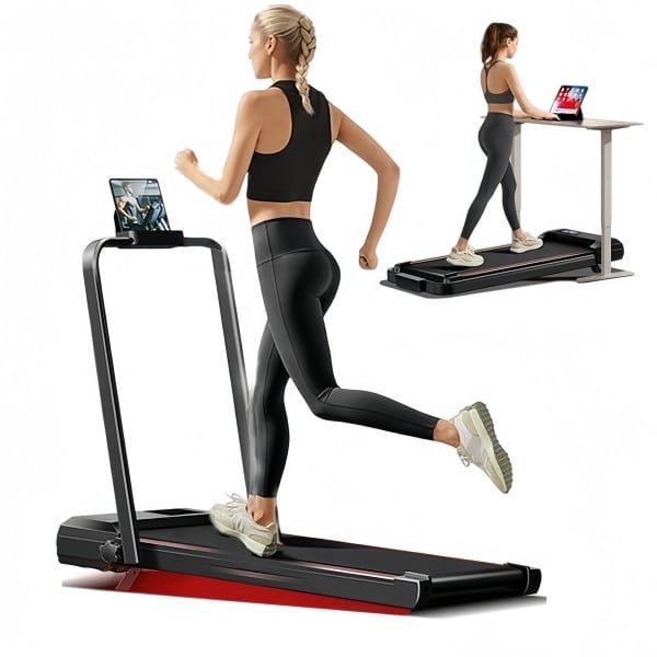 Loopband met helling voor thuis met borstelloze motor, loopmat met helling max. belasting 136 kg Inklapbare loopband voor thuis 12KM/H