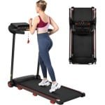 Loopband voor thuis, opvouwbare loopband met helling van 8%, stille loopbanden tot 14 km/u met groot loopoppervlak, 3,0 HP loopband voor thuis met LED-display en Bluetooth, maximaal draagvermogen 120 kg