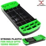 MAXSTRENGTH Aerobic Oefening Stepper 5 Verstelbare Stapniveaus - Geweldig Voor Thuis Gym Fitness Workout Apparatuur, Cardio, Yoga. (Groen)