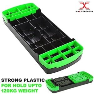 MAXSTRENGTH Aerobic Oefening Stepper 5 Verstelbare Stapniveaus - Geweldig Voor Thuis Gym Fitness Workout Apparatuur, Cardio, Yoga. (Groen)