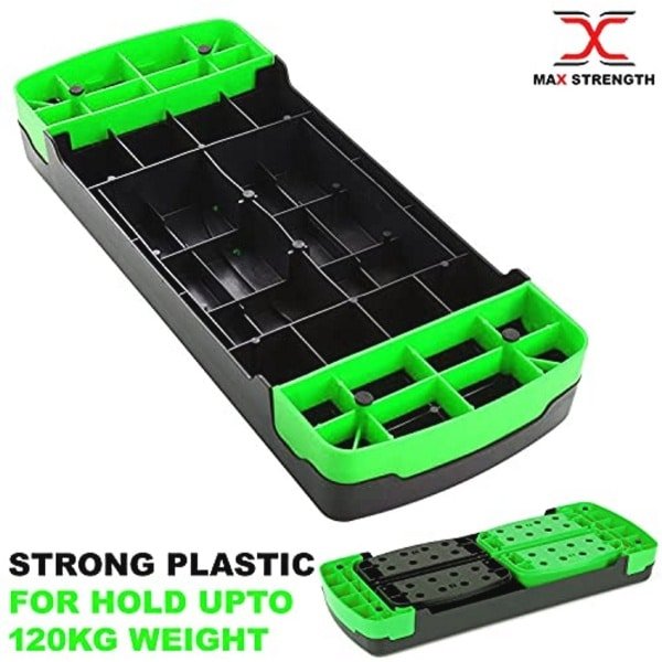 MAXSTRENGTH Aerobic Oefening Stepper 5 Verstelbare Stapniveaus - Geweldig Voor Thuis Gym Fitness Workout Apparatuur, Cardio, Yoga. (Groen)