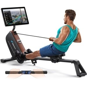 MERACH Roeimachine met HD-Display, Roeitrainer met 16 Weerstandsniveaus, Automatische magnetische weerstand, Eenvoudige montage, Tot 158 kg