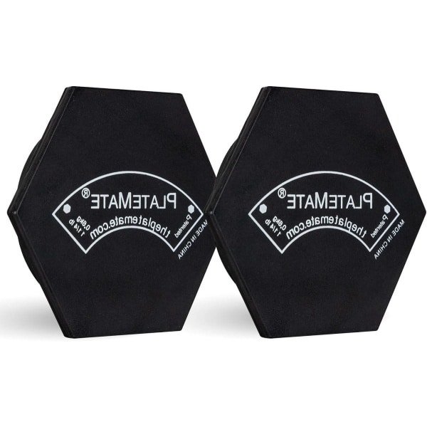 Magnetische Gewichten Paar - Aanbouwgewichten Hex - Krachttraining Aanpassen - Eenvoudig Bevestigen - 1 1/4 inch - Zwart