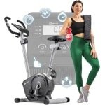 Magnetische Hometrainer - Fitnessbike Binnen - Effectief Trainen - 8 Weerstandsniveaus - 95x49x127 cm - Zilver