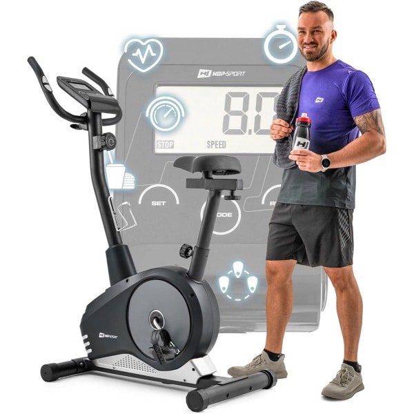 Magnetische Hometrainer met Hartslagmeter en 8 Weerstandsniveaus voor Thuis