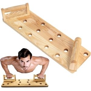 Massief Houten Push-up Standaard 10-in-1 Draagbare Krachttraining Fitnessaccessoire