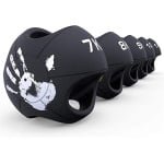 Medicijnbal Dubbele Handgreep - Fitness Bal - Krachttraining Thuis - Getextureerd Rubber - 5kg Gewicht - Zwart