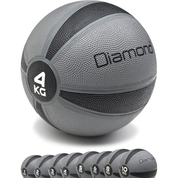 Medicijnbal Rubber 1-10 kg - Fitnessbal voor Krachttraining, Fysiotherapie en Core Workouts